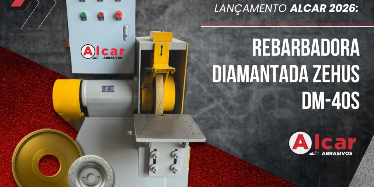 Alcar Abrasivos lança a Rebarbadora Diamantada Zehus DM-40S para 2026